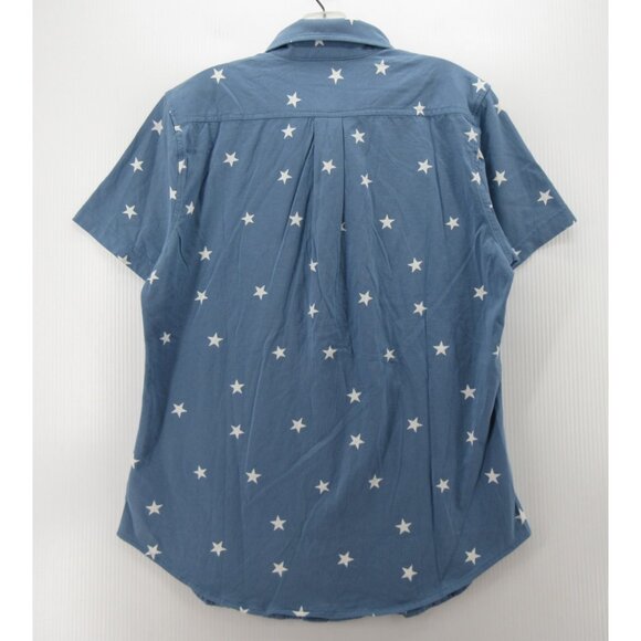 Brooks Brothers Shirt Medium Red Fleece Button Up Stars AOP Cotton NEW - Picture 7 of 11